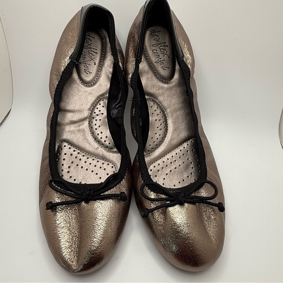 Dexflex Comfort Bronze Ballet Flats Size 11 - Picture 1 of 4